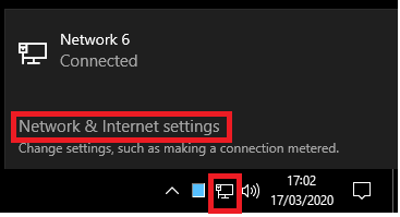 Network settings